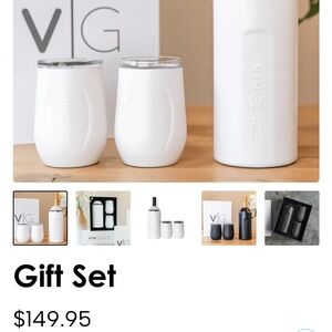 VINGLACE White Wine Chiller and Tumbler Set | NEW&NEVER OPENED